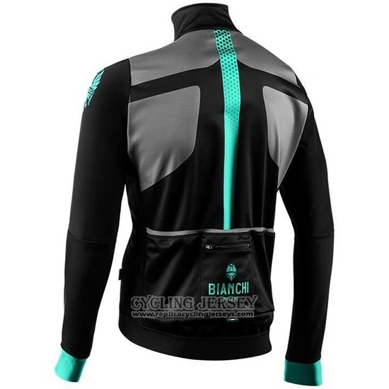2019 Cycling Jersey Bianchi Sky Blue Black Long Sleeve And Bib Tight